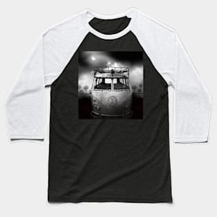 Old Volkswagen Bus Under the Moonscape Baseball T-Shirt